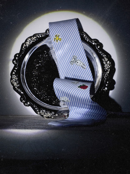 1JINN STUDIO x Snoopy Collaboration Vintage Sticker Printed Formal Wear Tie【s0000018148】