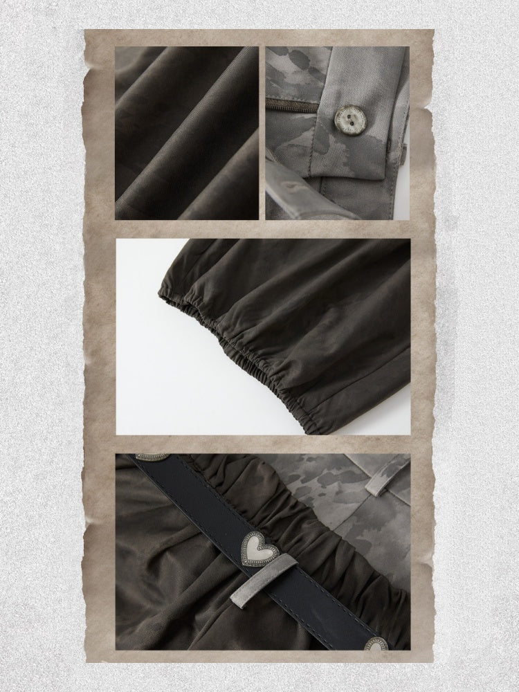 Fake Two-Piece Double-Waisted Jogger Pants【s0000018584】