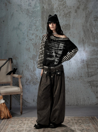 Fake Two-Piece Double-Waisted Jogger Pants【s0000018584】