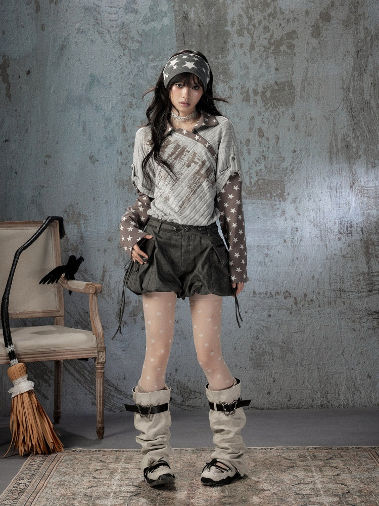 Bud Loose Lightweight Large Pockets Black Shorts【s0000018586】