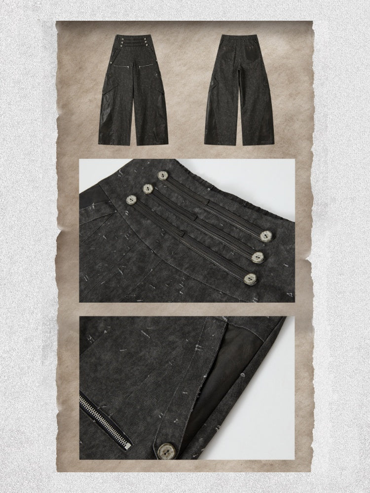 Bud Loose Lightweight Large Pockets Black Shorts【s0000018586】