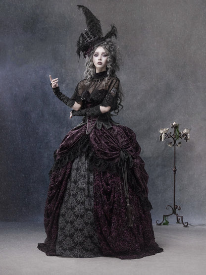 Legacy Of The Dead Gothic Dark Lace Black Cloak【s0000018598】