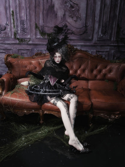 Legacy Of The Dead Gothic Dark Lace Black Cloak【s0000018598】