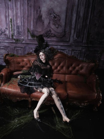 Legacy Of The Dead Gothic Dark Lace Black Cloak【s0000018598】