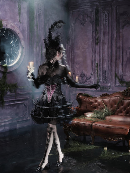 Legacy Of The Dead Gothic Dark Lace Black Cloak【s0000018598】