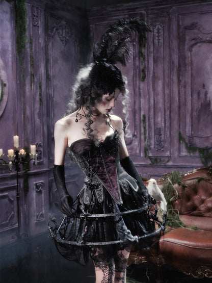 Legacy Of The Dead Gothic Dark Soul Lamp Dress Half-length Skirt【s0000018599】