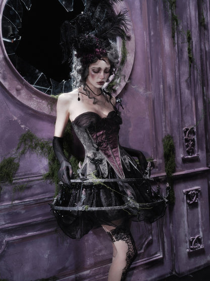 Legacy Of The Dead Gothic Dark Soul Lamp Dress Half-length Skirt【s0000018599】