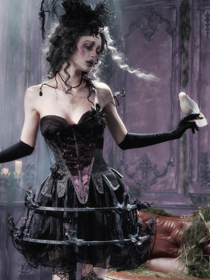 Legacy Of The Dead Gothic Dark Soul Lamp Dress Half-length Skirt【s0000018599】