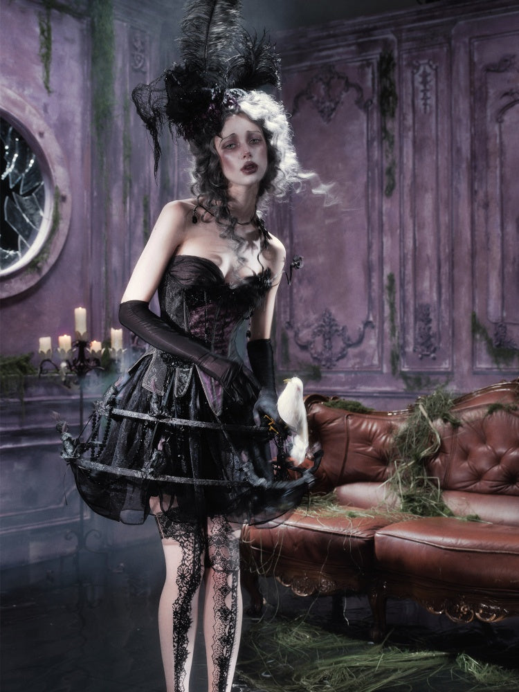 Legacy Of The Dead Gothic Dark Soul Lamp Dress Half-length Skirt【s0000018599】