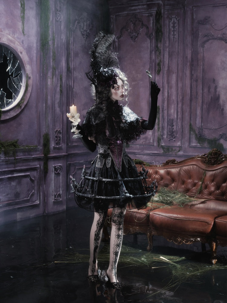 Legacy Of The Dead Gothic Dark Soul Lamp Dress Half-length Skirt【s0000018599】