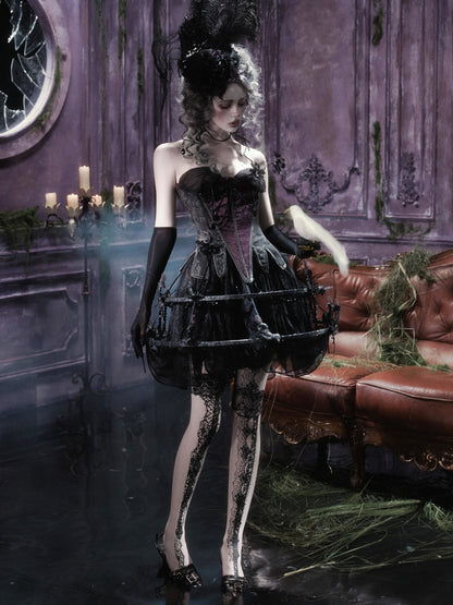 Legacy Of The Dead Gothic Dark Soul Lamp Dress Half-length Skirt【s0000018599】