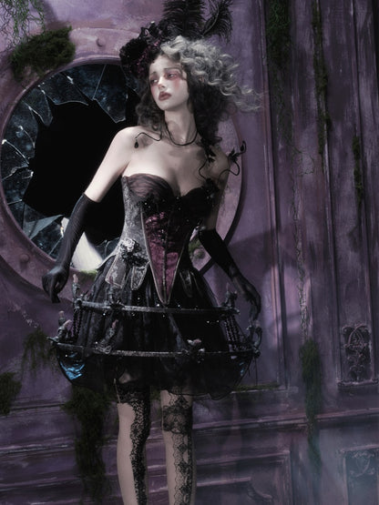 Legacy Of The Dead Gothic Dark Soul Lamp Dress Half-length Skirt【s0000018599】