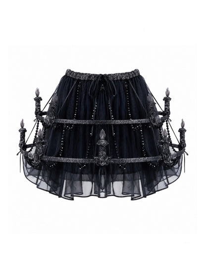 Legacy Of The Dead Gothic Dark Soul Lamp Dress Half-length Skirt【s0000018599】