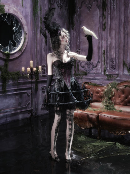 Legacy Of The Dead Gothic Dark Soul Lamp Dress Half-length Skirt【s0000018599】