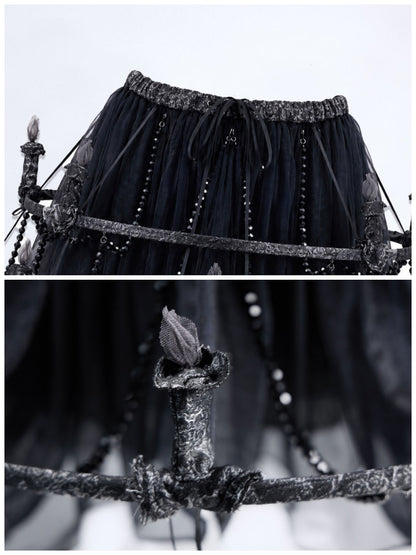 Legacy Of The Dead Gothic Dark Soul Lamp Dress Half-length Skirt【s0000018599】