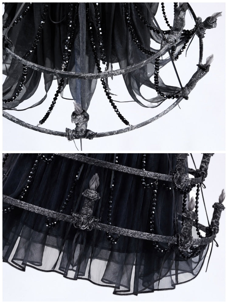 Legacy Of The Dead Gothic Dark Soul Lamp Dress Half-length Skirt【s0000018599】