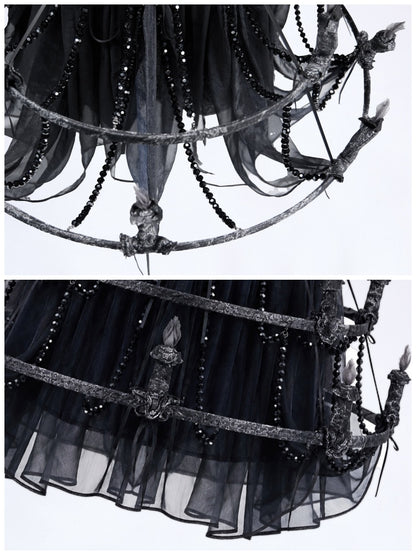 Legacy Of The Dead Gothic Dark Soul Lamp Dress Half-length Skirt【s0000018599】