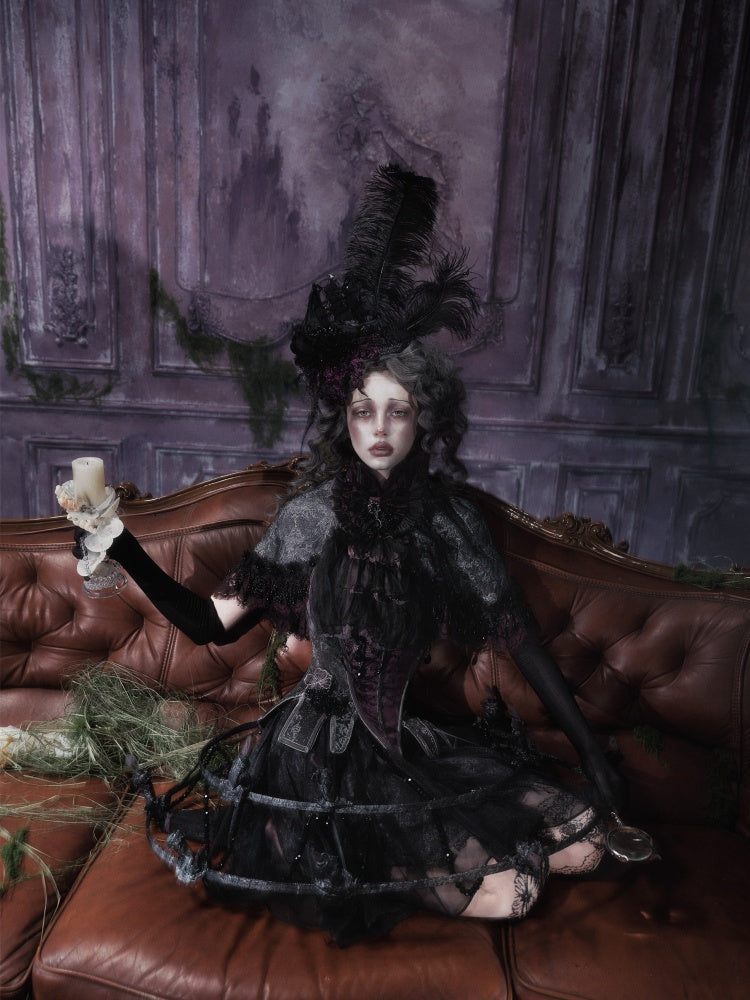 Legacy Of The Dead Gothic Dark Soul Lamp Dress Half-length Skirt【s0000018599】