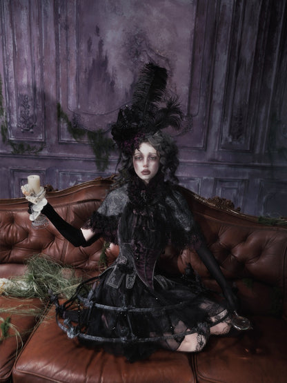 Legacy Of The Dead Gothic Dark Soul Lamp Dress Half-length Skirt【s0000018599】