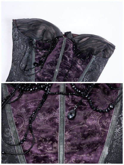 Legacy Of The Dead Gothic Dark Butterfly Ghost Fishbone Chest【s0000018600】