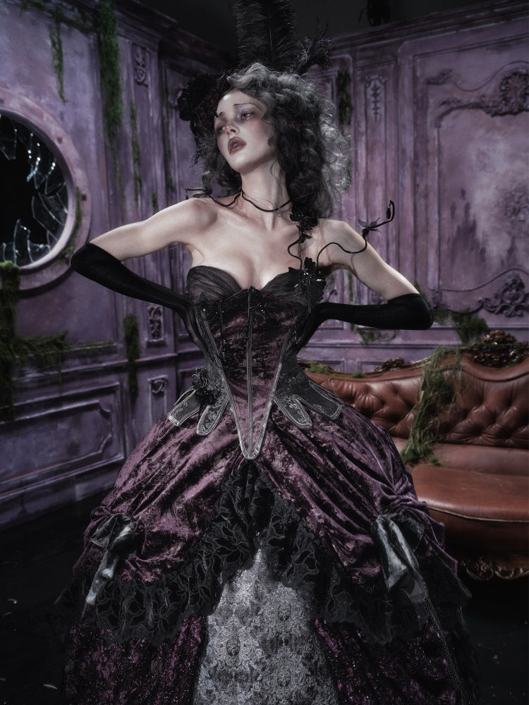 Legacy Of The Dead Gothic Dark Butterfly Ghost Fishbone Chest【s0000018600】