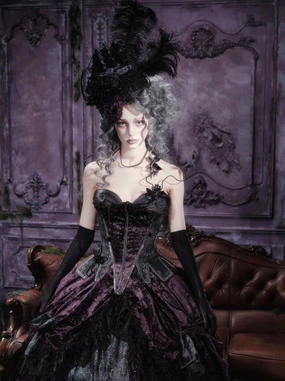 Legacy Of The Dead Gothic Dark Butterfly Ghost Fishbone Chest【s0000018600】
