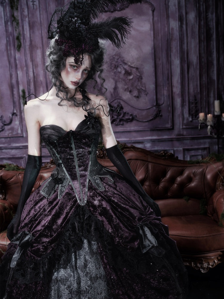 Legacy Of The Dead Gothic Dark Butterfly Ghost Fishbone Chest【s0000018600】