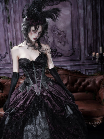 Legacy Of The Dead Gothic Dark Butterfly Ghost Fishbone Chest【s0000018600】