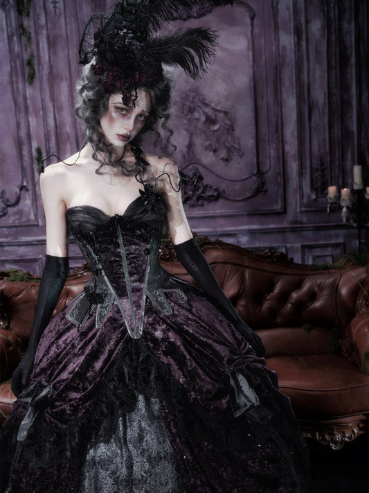 Legacy Of The Dead Gothic Dark Butterfly Ghost Fishbone Chest【s0000018600】