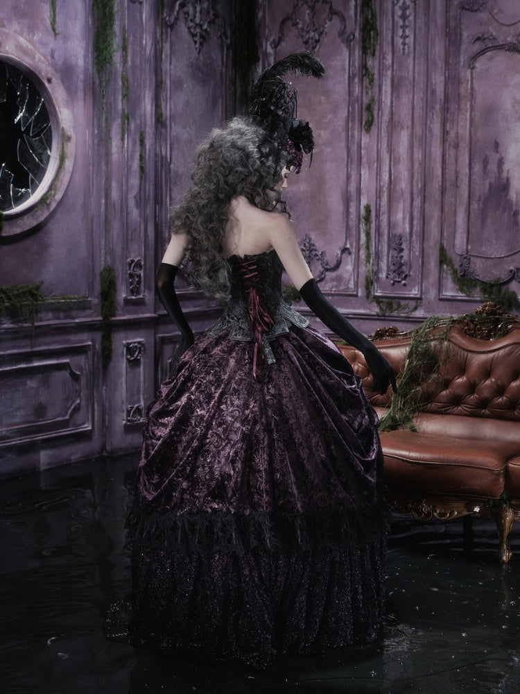 Legacy Of The Dead Gothic Dark Butterfly Ghost Fishbone Chest【s0000018600】
