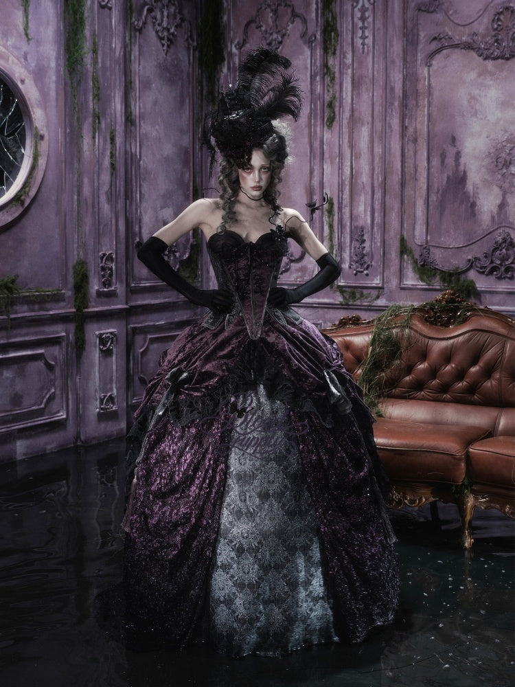 Legacy Of The Dead Gothic Dark Butterfly Ghost Fishbone Chest【s0000018600】