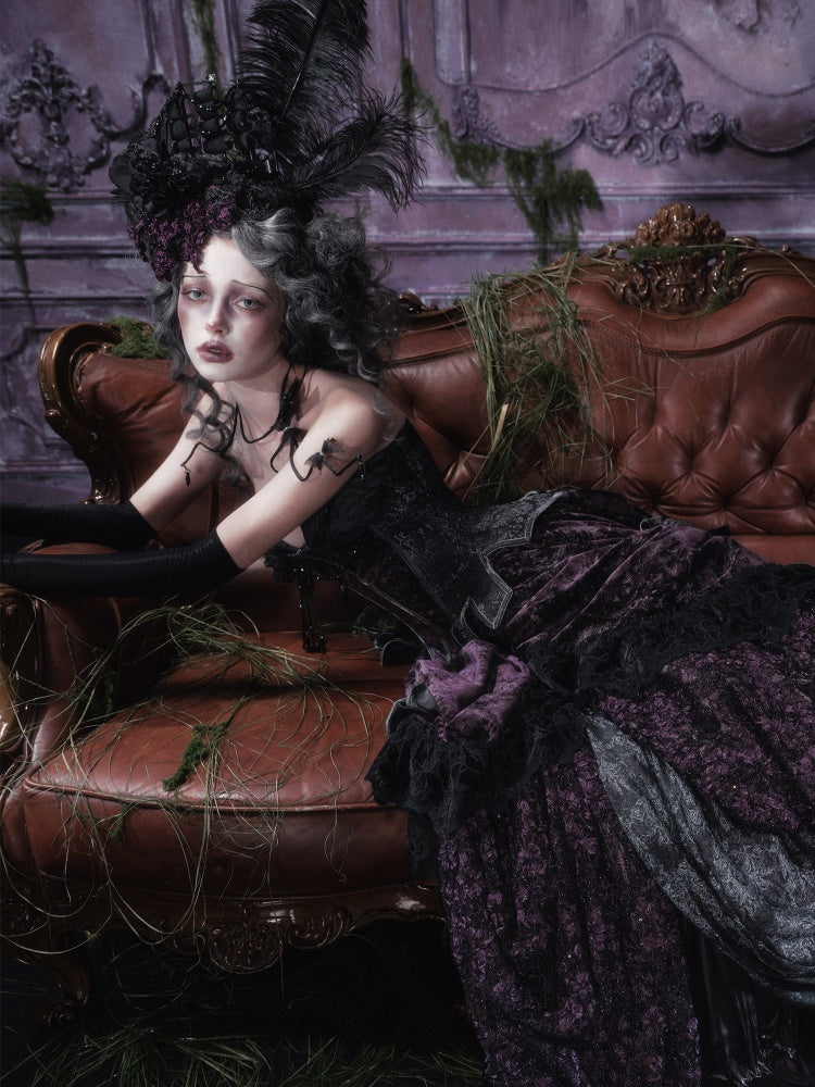 Legacy Of The Dead Gothic Dark Butterfly Ghost Fishbone Chest【s0000018600】