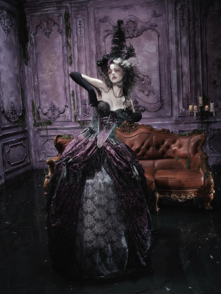 Legacy Of The Dead Gothic Dark Butterfly Ghost Fishbone Chest【s0000018600】