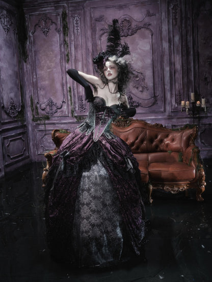 Legacy Of The Dead Gothic Dark Butterfly Ghost Fishbone Chest【s0000018600】
