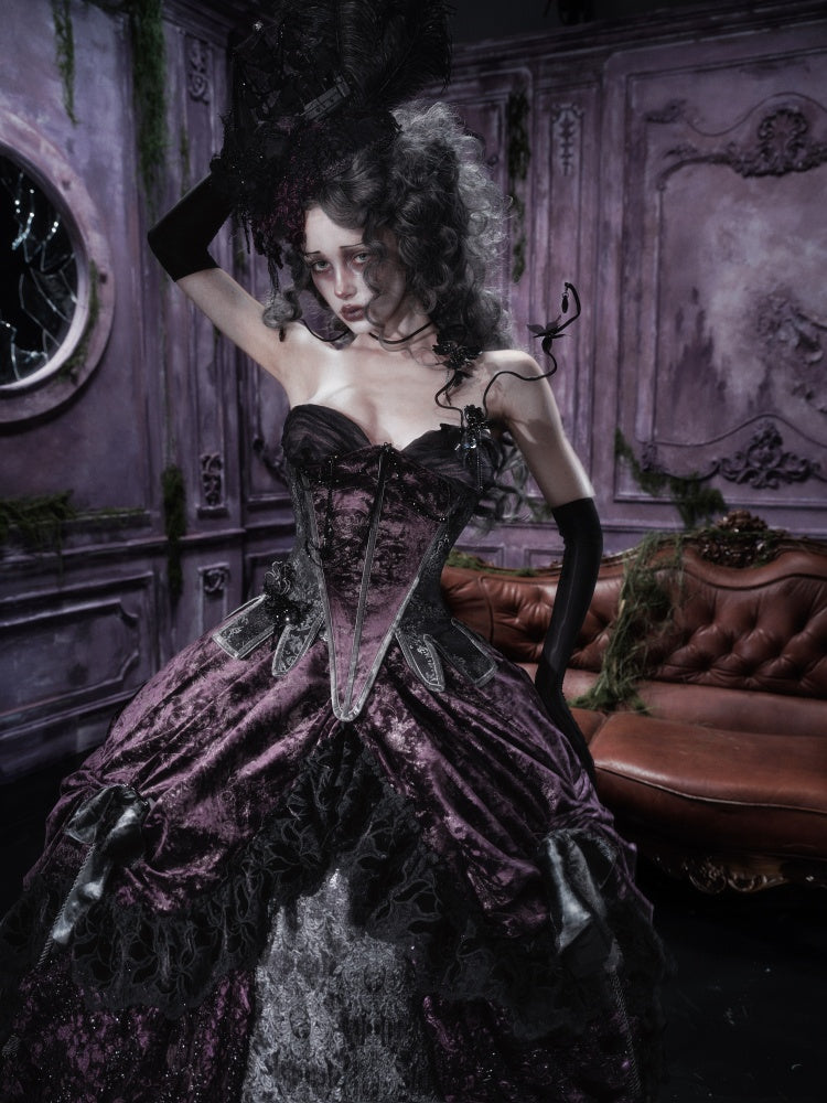 Legacy Of The Dead Gothic Dark Butterfly Ghost Fishbone Chest【s0000018600】