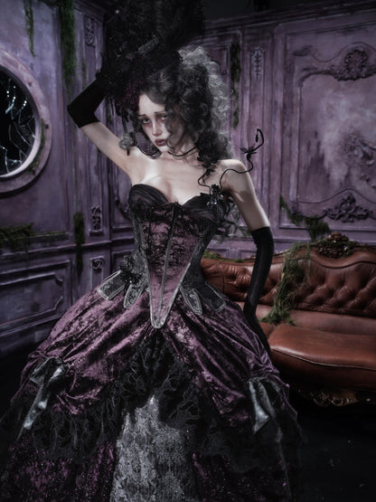 Legacy Of The Dead Gothic Dark Butterfly Ghost Fishbone Chest【s0000018600】