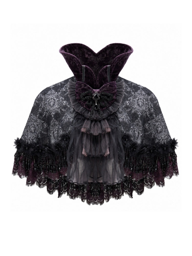 Legacy Of The Dead Gothic Dark Victorian Cloak Layered Over【s0000018603】