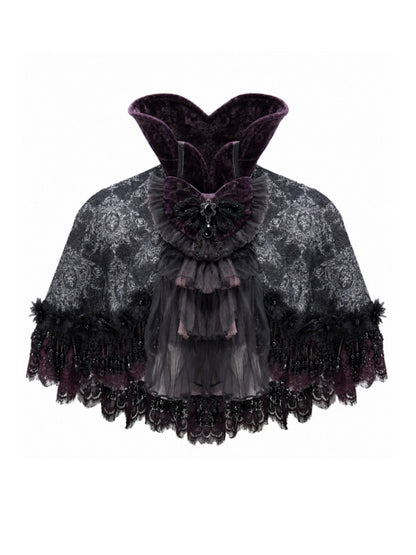 Legacy Of The Dead Gothic Dark Victorian Cloak Layered Over【s0000018603】