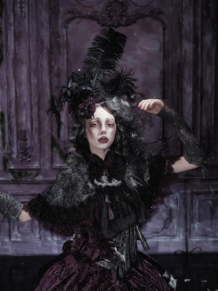 Legacy Of The Dead Gothic Dark Victorian Cloak Layered Over【s0000018603】