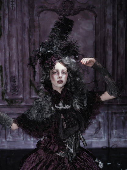 Legacy Of The Dead Gothic Dark Victorian Cloak Layered Over【s0000018603】