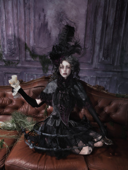 Legacy Of The Dead Gothic Dark Victorian Cloak Layered Over【s0000018603】