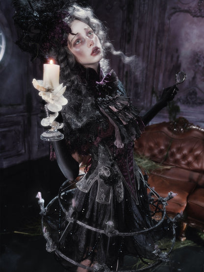 Legacy Of The Dead Gothic Dark Victorian Cloak Layered Over【s0000018603】