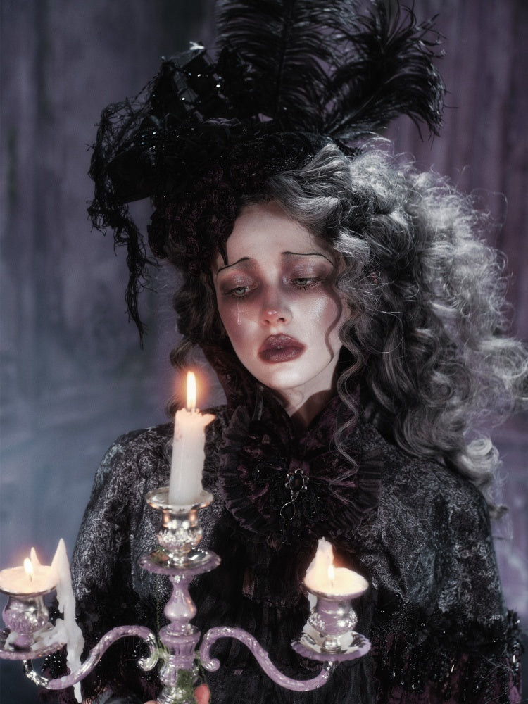 Legacy Of The Dead Gothic Dark Victorian Cloak Layered Over【s0000018603】
