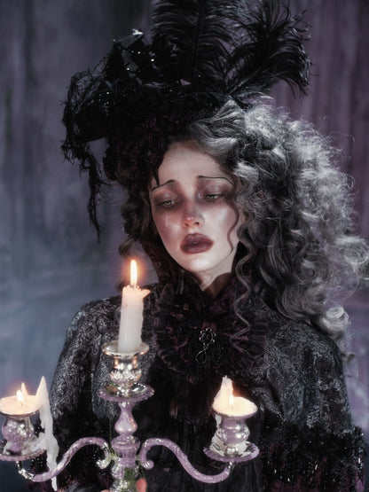 Legacy Of The Dead Gothic Dark Victorian Cloak Layered Over【s0000018603】