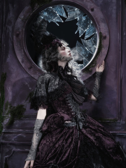 Legacy Of The Dead Gothic Dark Victorian Cloak Layered Over【s0000018603】
