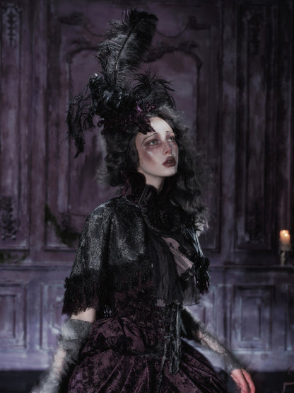 Legacy Of The Dead Gothic Dark Victorian Cloak Layered Over【s0000018603】