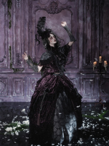 Legacy Of The Dead Gothic Dark Victorian Cloak Layered Over【s0000018603】
