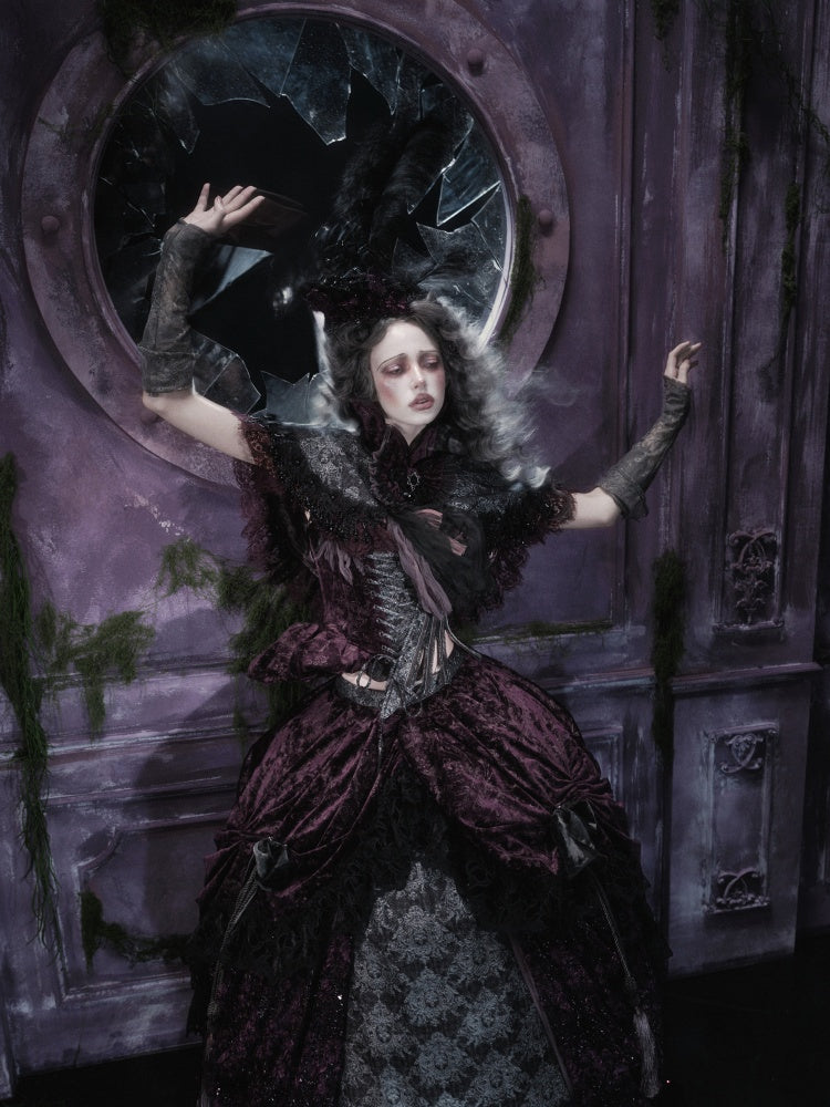 Legacy Of The Dead Gothic Dark Victorian Cloak Layered Over【s0000018603】