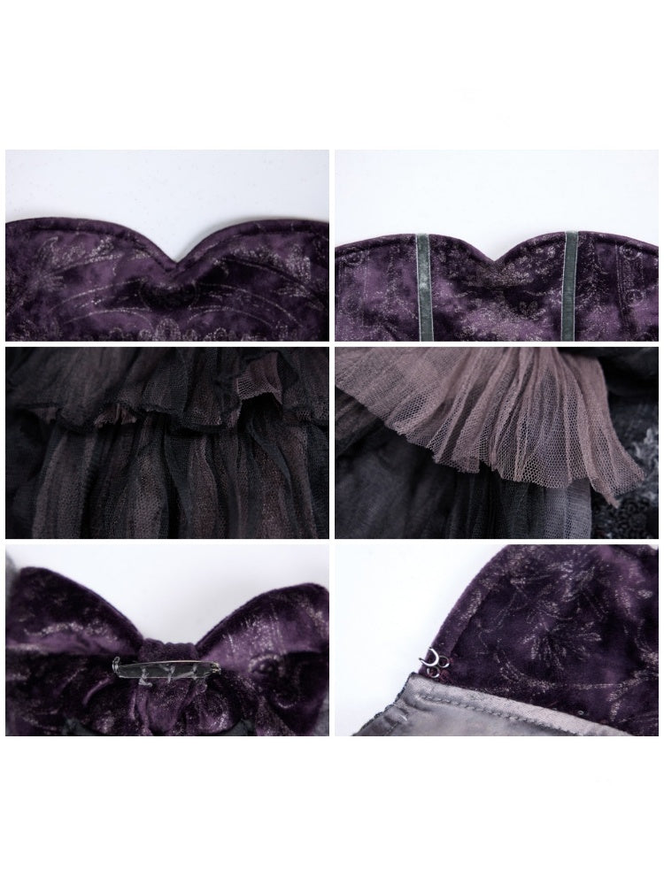 Legacy Of The Dead Gothic Dark Victorian Cloak Layered Over【s0000018603】