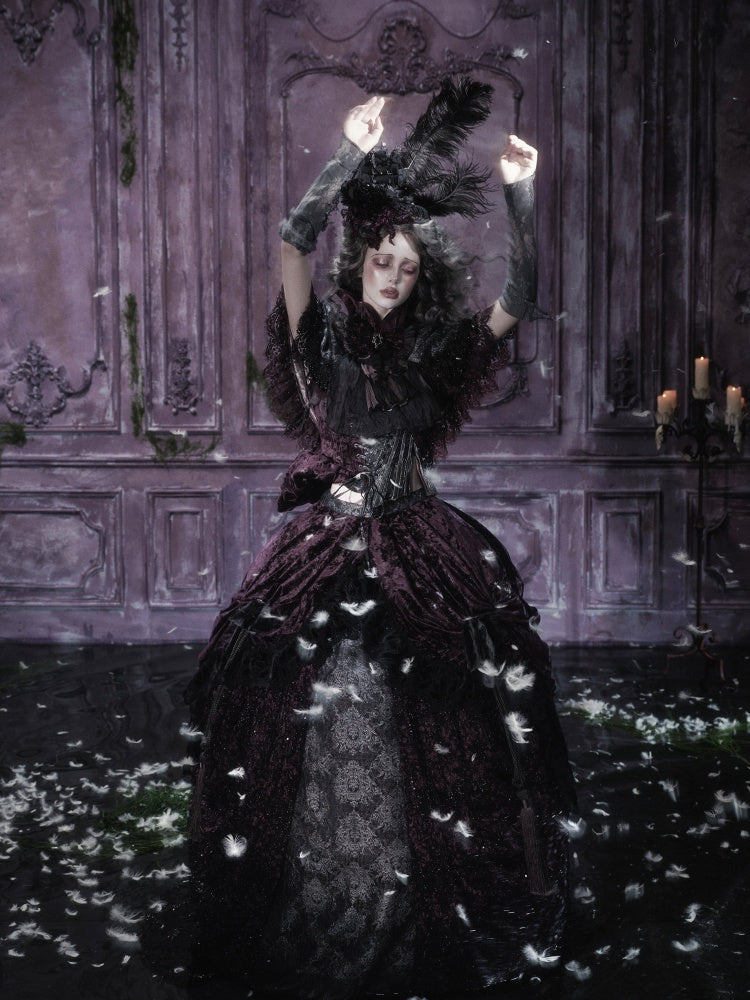 Legacy Of The Dead Gothic Dark Victorian Cloak Layered Over【s0000018603】